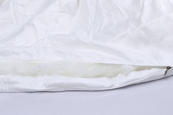 白色水仙提花柞蚕丝被d