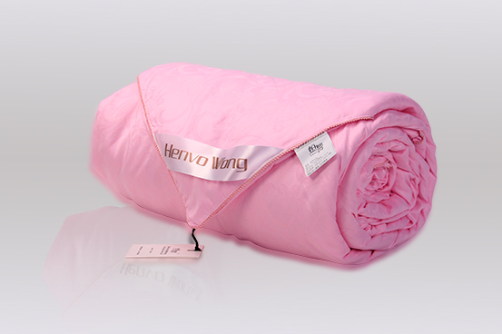 粉色水仙提花柞蚕丝被b